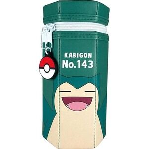 Pokemon Snorlax Pencil Case Kabigon Hexagonal Standing Pouch From Japan NEW